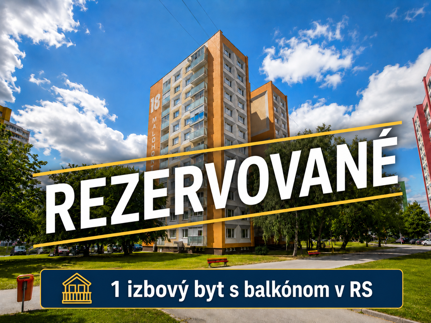 1-IZBOVÝ BYT S BALKÓNOM V CENTRE RIMAVSKEJ SOBOTY – MALOHONTSKÁ ULICA